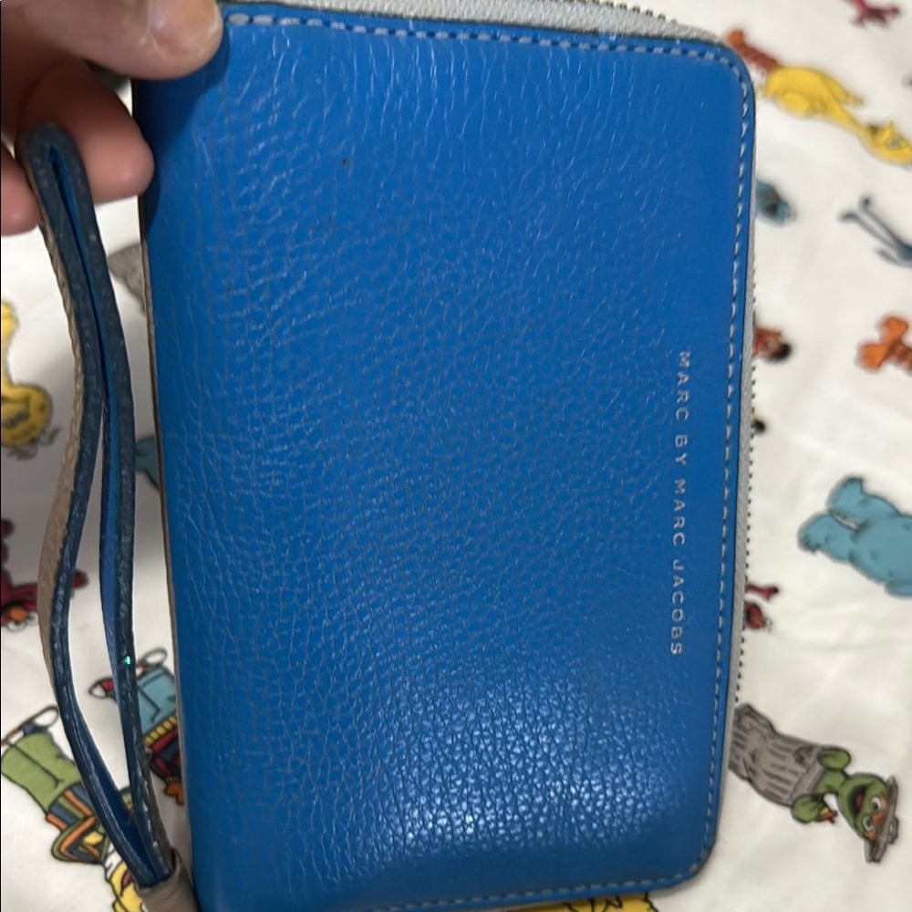 Marc by Marc Jacobs Blue Leather Wristlet